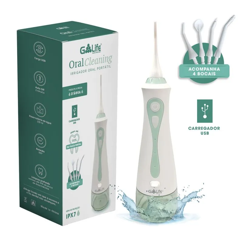 Irrigador Dental Portátil Oral Cleaning G-Life Irrigador Oral Dental A Bateria