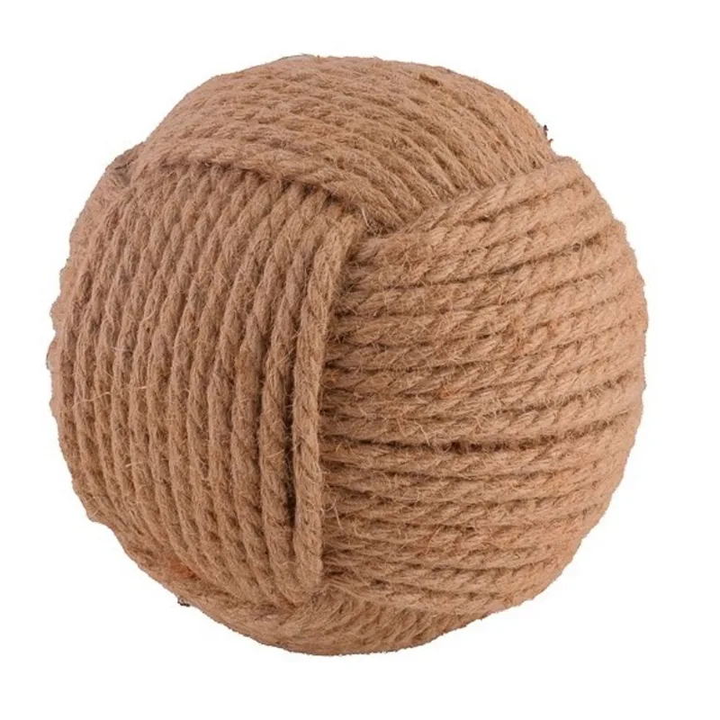 Escultura bola esfera decorativa de corda 18cm