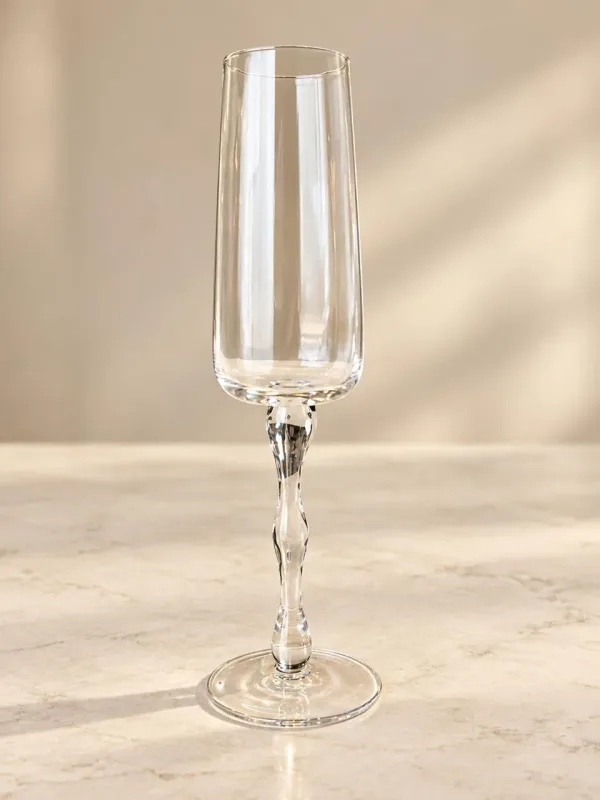 UNIDADE DE TAÇA DE VIDRO CHAMPAGNE TRANSPARENTE AVULSA
