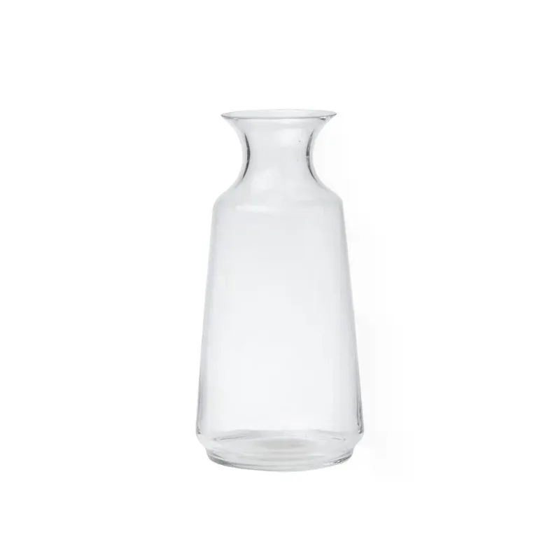 Vaso decorativo em vidro transparente - 25cm