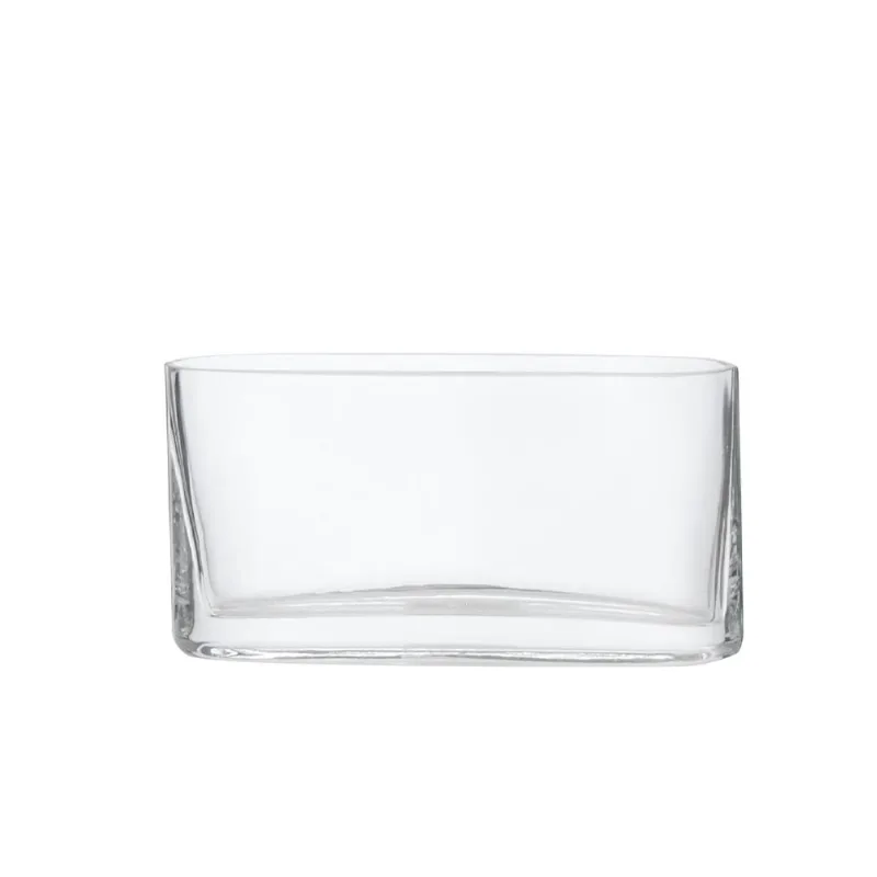 Vaso decorativo em vidro transparente 20CM