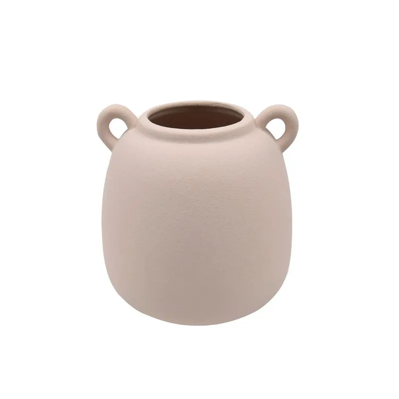 VASO DECORATIVO CERAMICA BEGE
