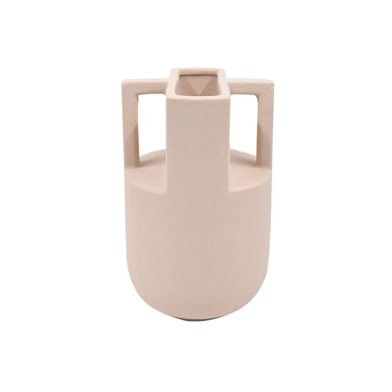 VASO DECORATIVO CERAMICA BEGE