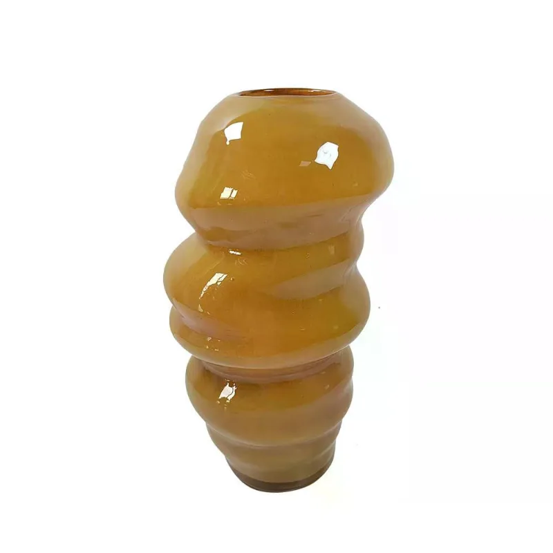 Vaso decorativo em vidro terracota 31,5CM