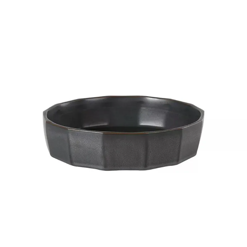 Vaso centro de mesa decorativo em ceramica preto 31CM