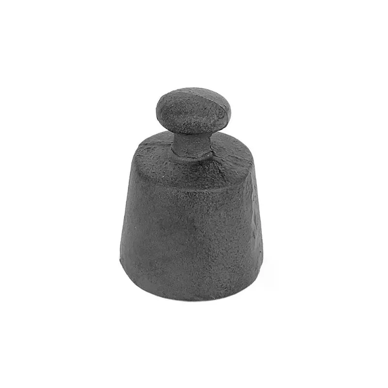 Escultura decorativa abafador em ferro preto 11,7CM