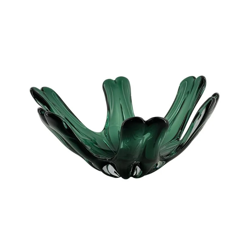 Centro de mesa em vidro ambar murano 37CM