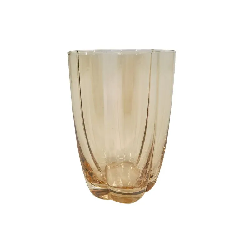 Conjunto de Copos em Vidro Âmbar 6 Peças - 415Ml