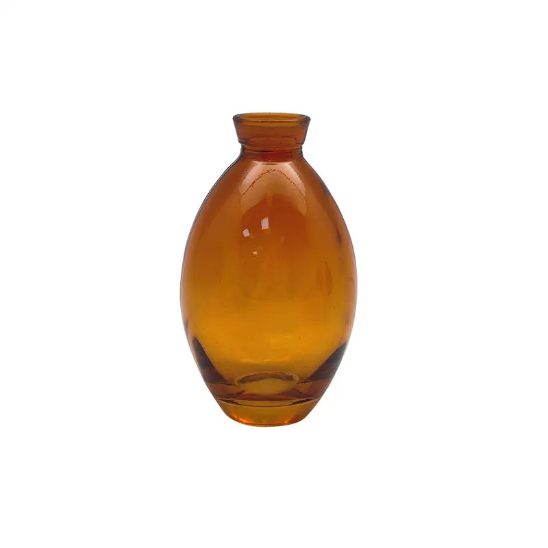 Vaso Decorativo em Vidro Âmbar