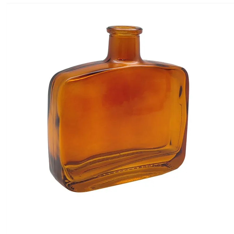 Vaso Decorativo em Vidro Âmbar