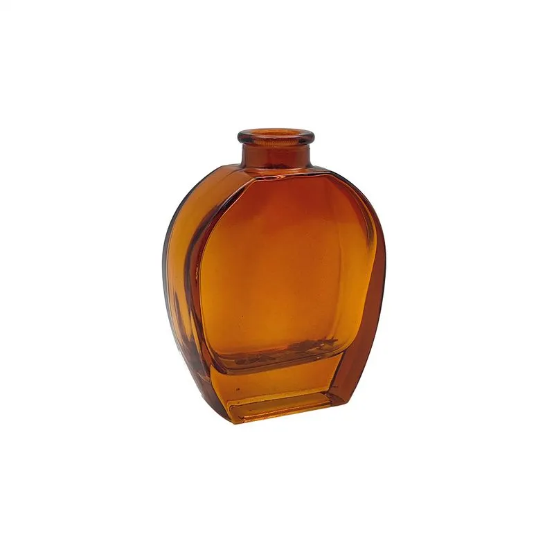 Vaso Decorativo em Vidro Âmbar