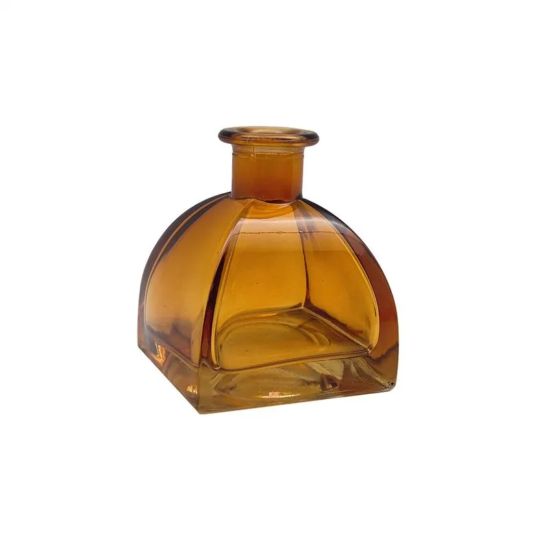 Vaso Decorativo em Vidro Âmbar