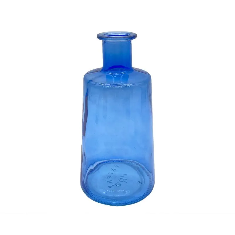 VASO DECORATIVO EM VIDRO AZUL