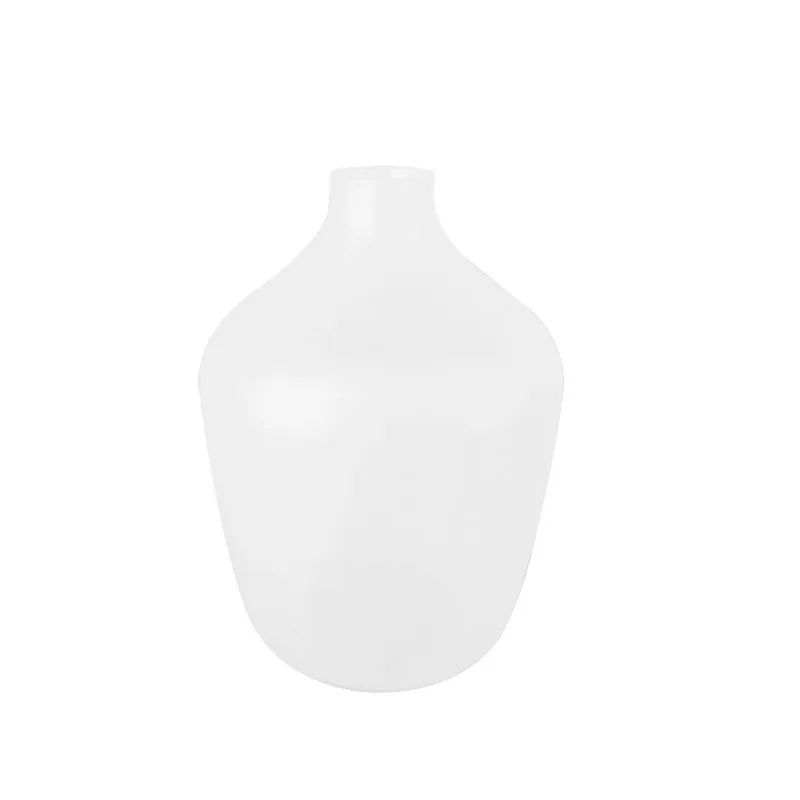 Vaso Decorativo em Vidro Branco Fosco