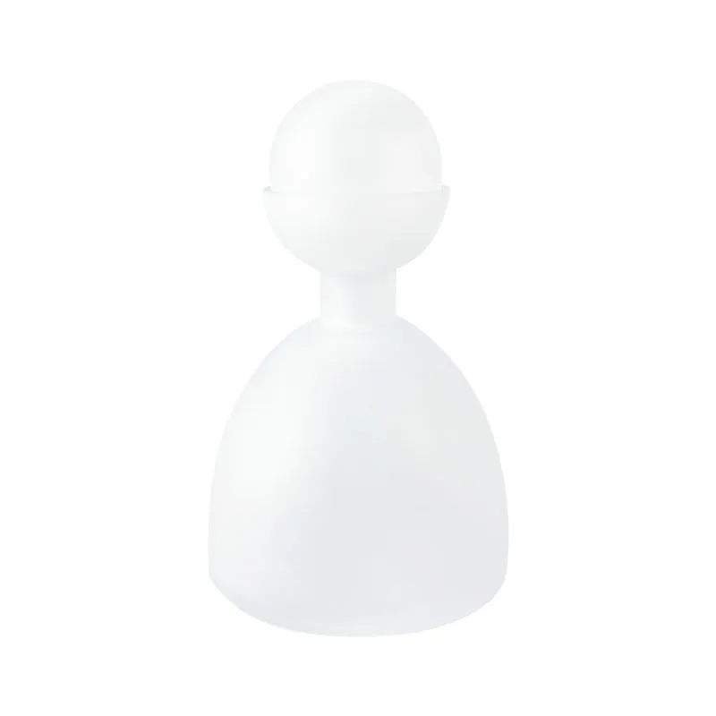 Garrafa Decorativa em Vidro Branco Fosco