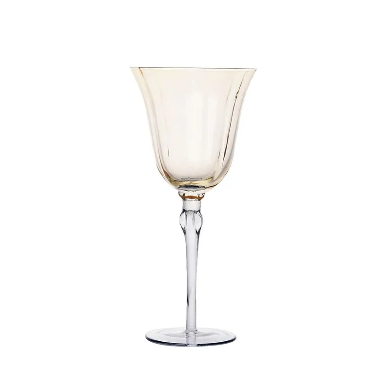 Conjunto de Taças em Vidro Âmbar e Fume 6 Peças - 320Ml