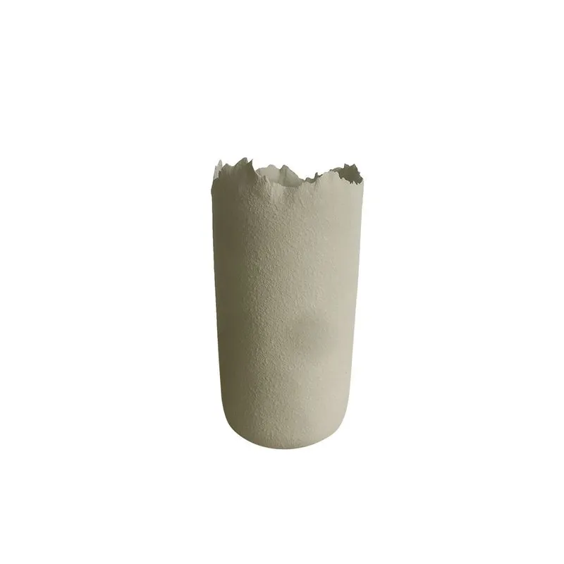 VASO DECORATIVO EM CERAMICA BRANCO