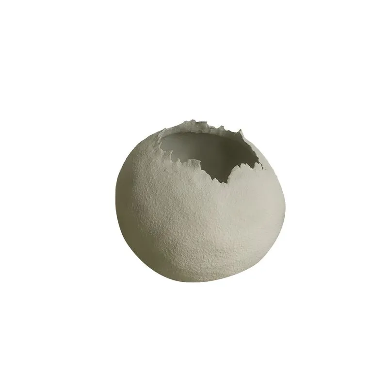 VASO DECORATIVO EM CERAMICA BRANCO