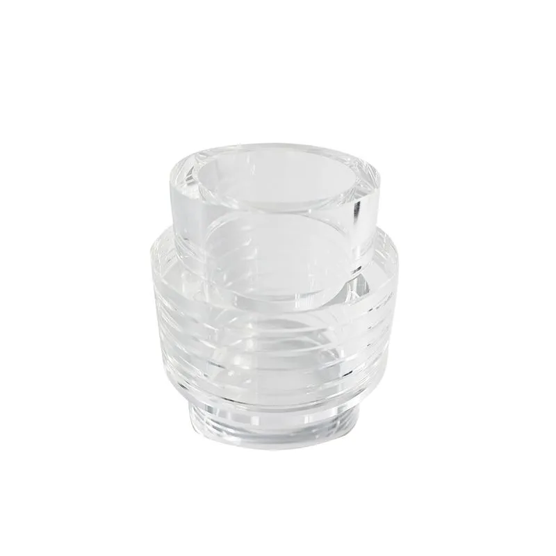 VASO DECORATIVO EM CRISTAL TRANSPARENTE