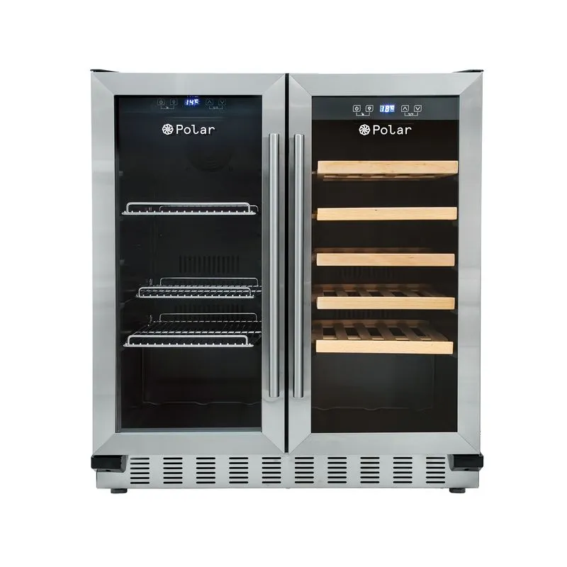 Cervejeira Adega 2 Portas Duo Maxi Inox Polar - 220v