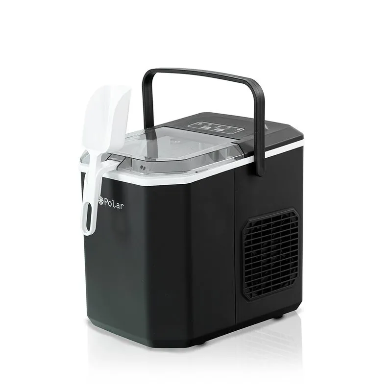 Máquina de Gelo Turbo Polar - Ice Maker Preto - 12kg Dia (127V)