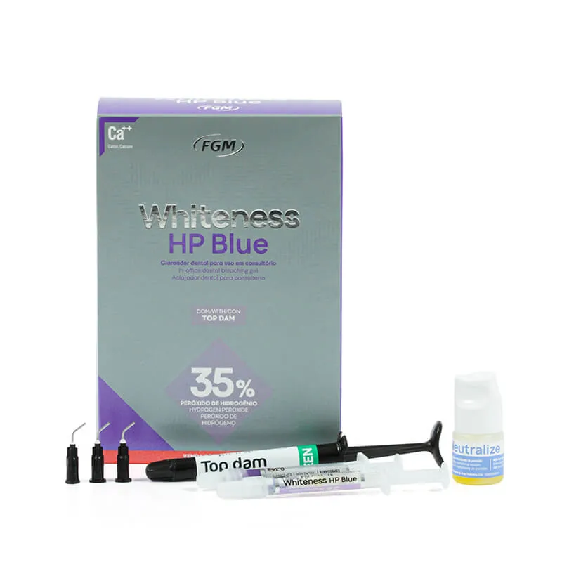 Kit com 6 Clareador Whiteness HP Blue 35% - FGM