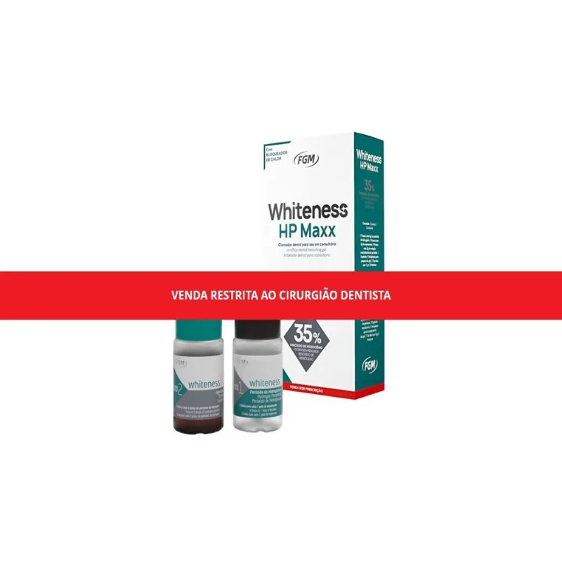 Clareador Whiteness HP Maxx 35% para 1 Paciente - FGM