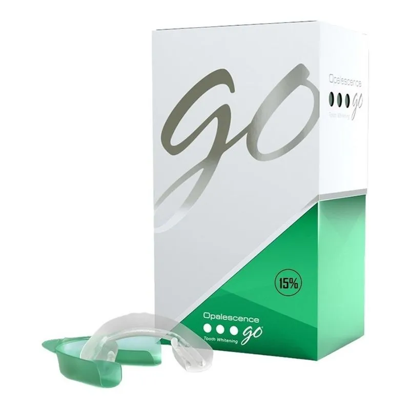 Clareador Opalescence Go 15% 10pares Moldeiras Uso 1h/dia