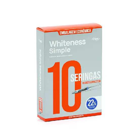 Clareador Dental White Simple 22% FGM - 10 unidades