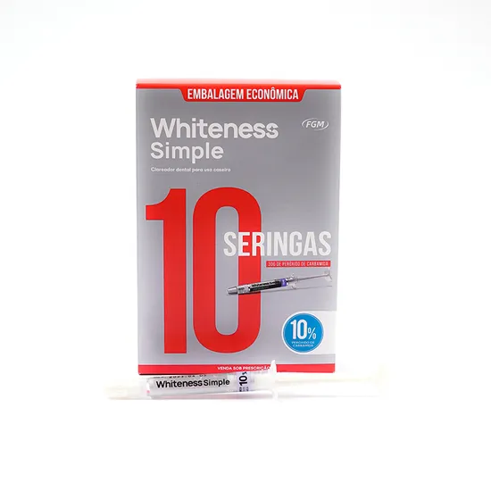 Clareador Dental White Simple 10% FGM - 10 unidades