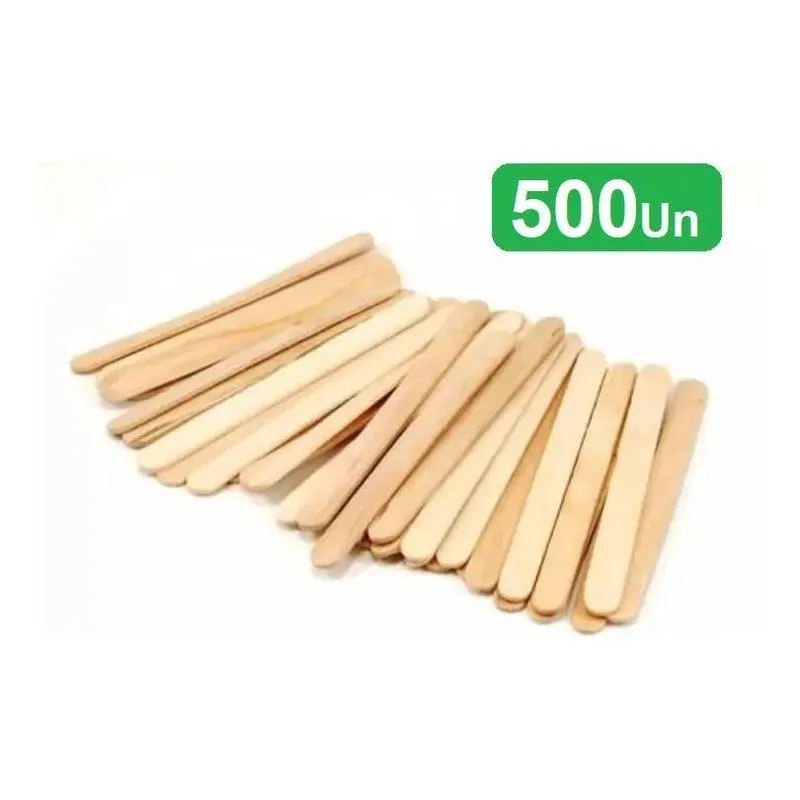 3x Kit 500 Abaixador De Língua Madeira Theoto Palito Espatul