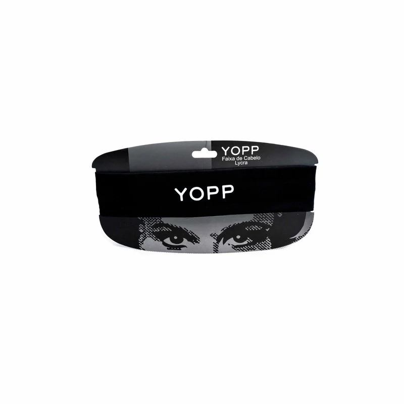Faixa de Cabelo Lycra Yopp Preto - Yopp