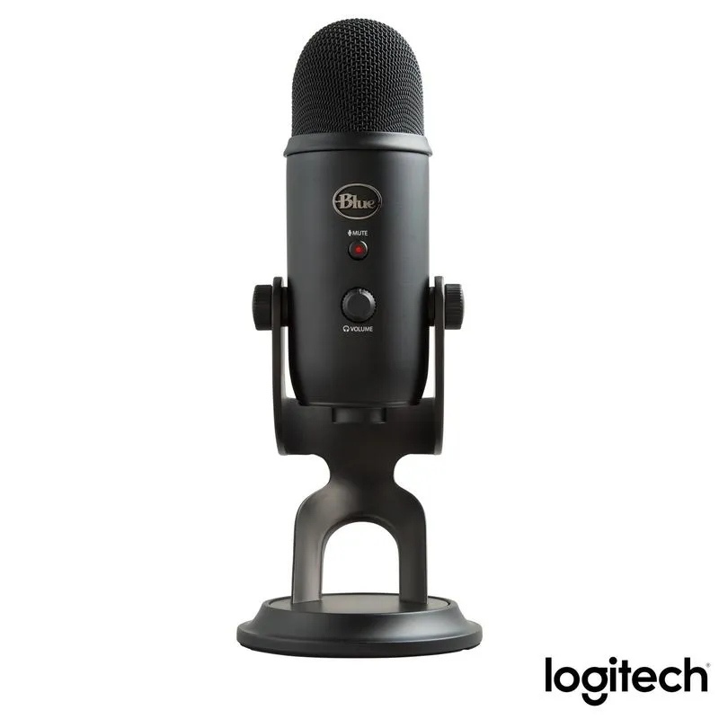 Microfone Blue Microphones Condensador USB Blue Yeti Preto - 988-000100