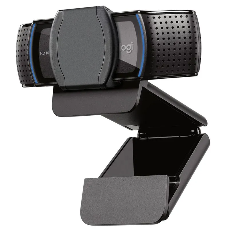 Webcam Full HD Logitech C920s com Microfone Embutido, Proteção de Privacidade, Widescreen 1080p, Logitech Capture