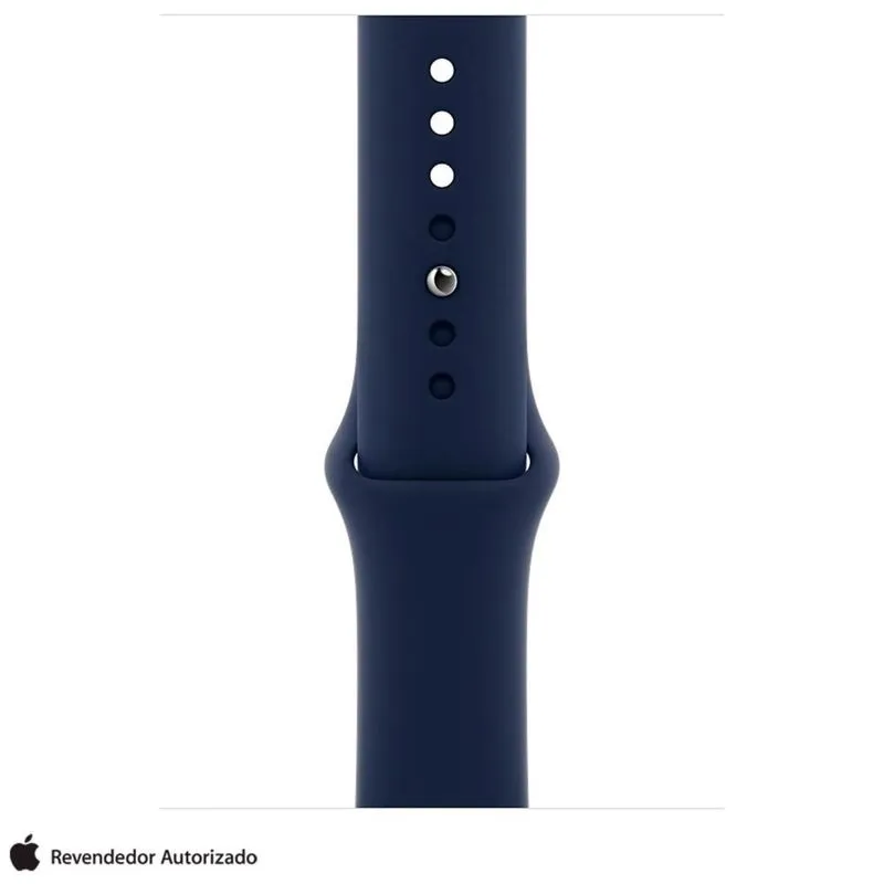 Pulseira Para Apple Watch 44mm Sport Band Regular Em Fluorelastômero Deep Navy - Myax2am/a