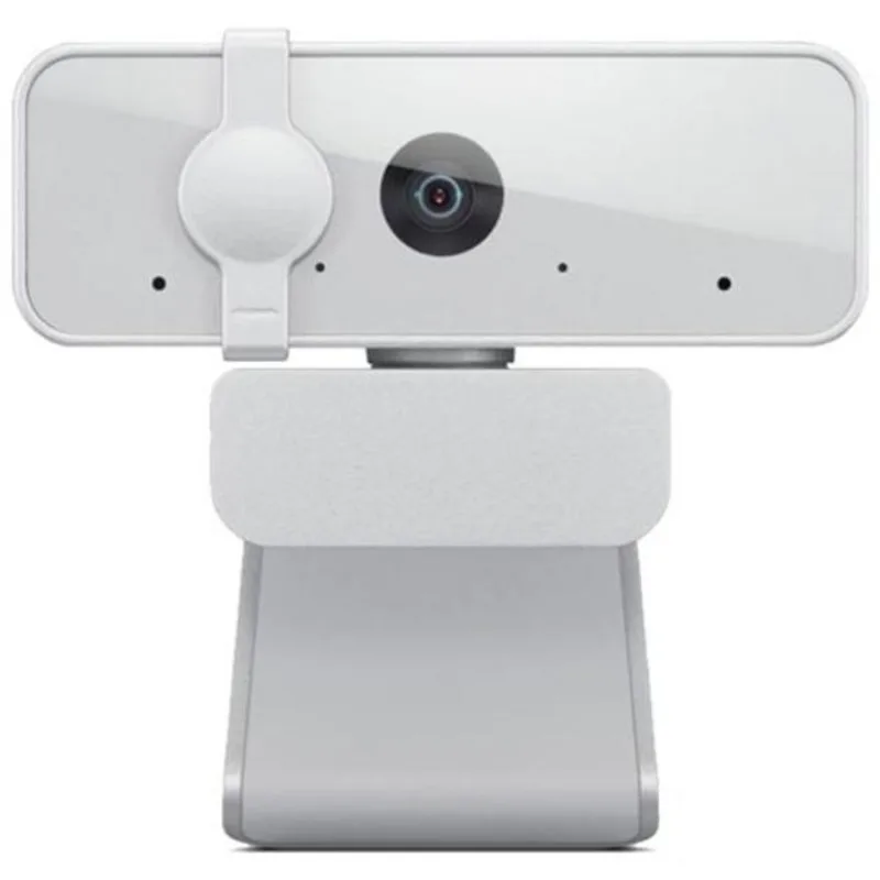 Webcam Lenovo 300 Full HD Com 2 Microfones Integrados 1080p 30fps USB Cinza Claro GXC1B34793