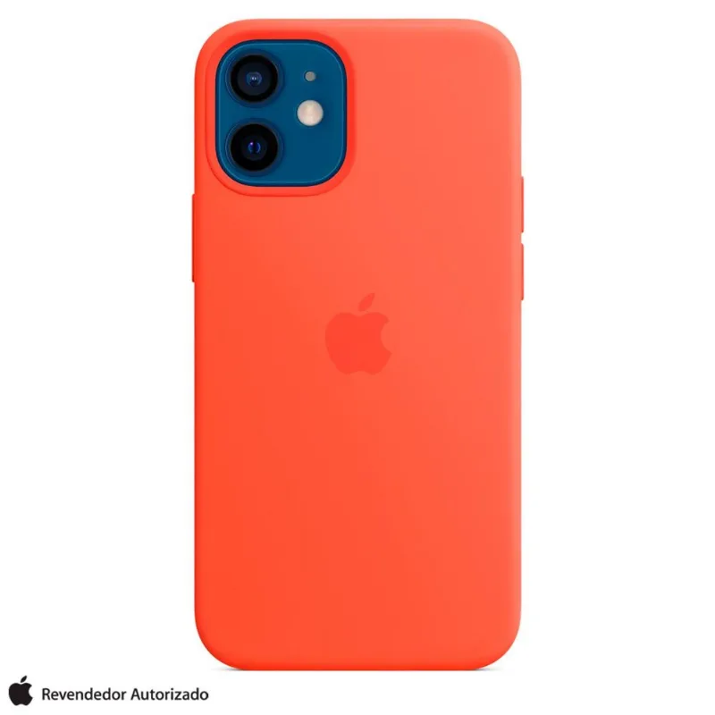 Capa para iPhone 12 e 12 Pro com MagSafe de Silicone Laranja Elétrico - Apple - MKTR3ZE/A