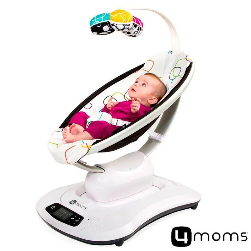 Cadeira De Descanso Elétrica Mamaroo 4.0 4moms Multi Color Plush