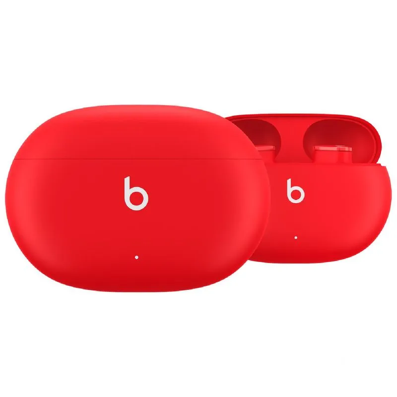 Fone De Ouvido Bluetooth Beats Studio Buds Vermelho Bateria De Até 8H, Cancelamento De Ruído Ativo, Carga Fast Fuel