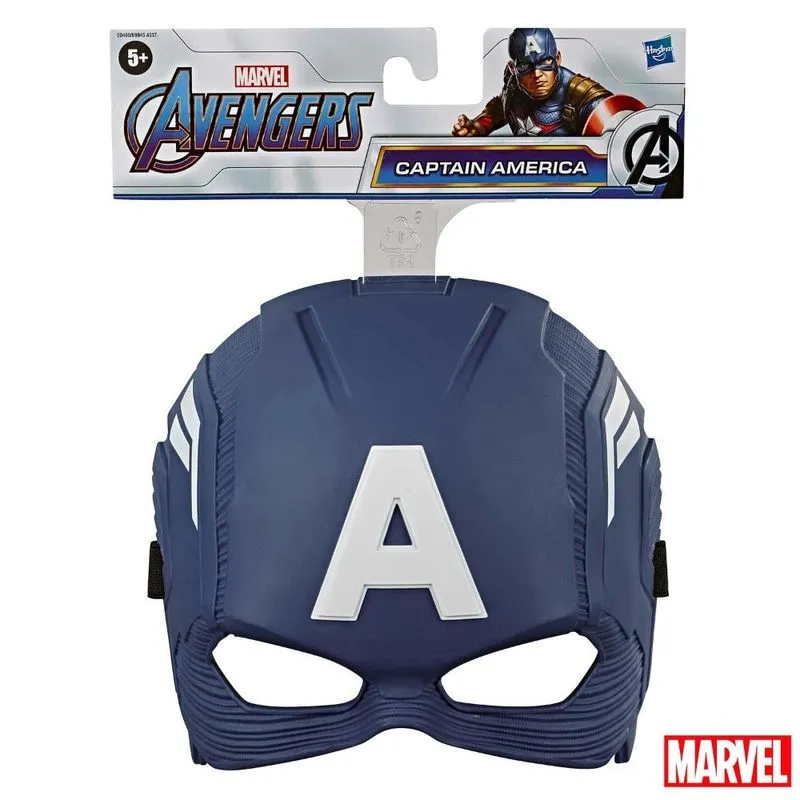 Máscara Capitão America Azul E Branco - C0480 - Marvel