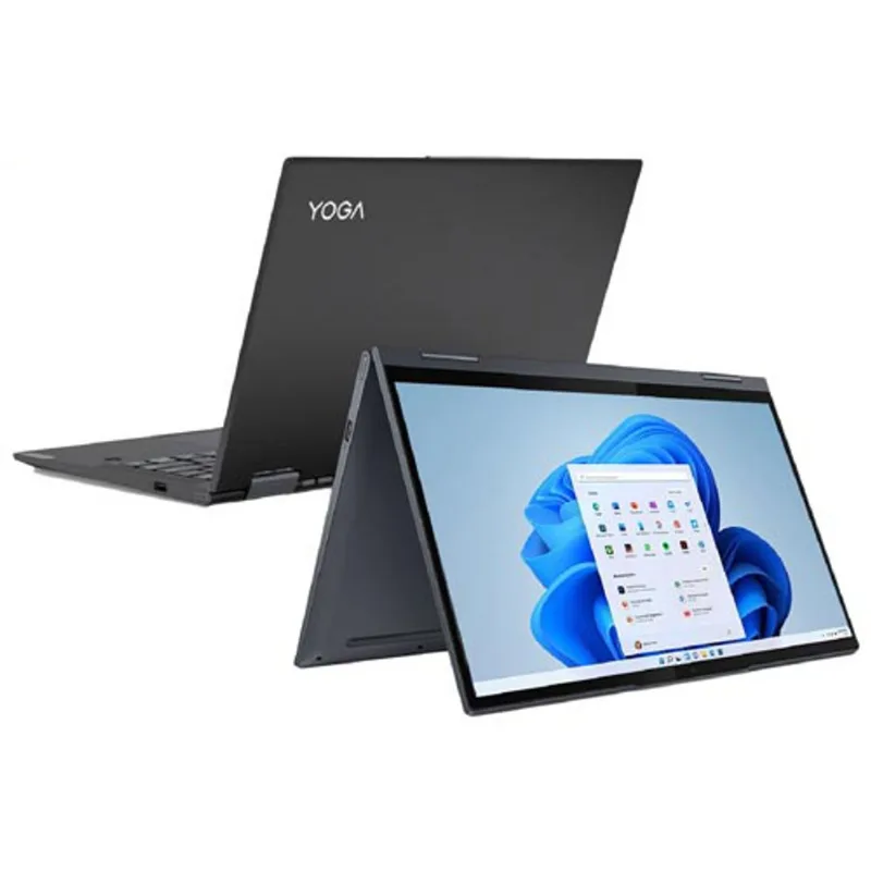Notebook Lenovo, Intel Core i5 1135G7, 8GB, 512GB SSD, Tela de 14", Intel Iris Xe, Grafite, 82LW0003BR - Yoga 7i