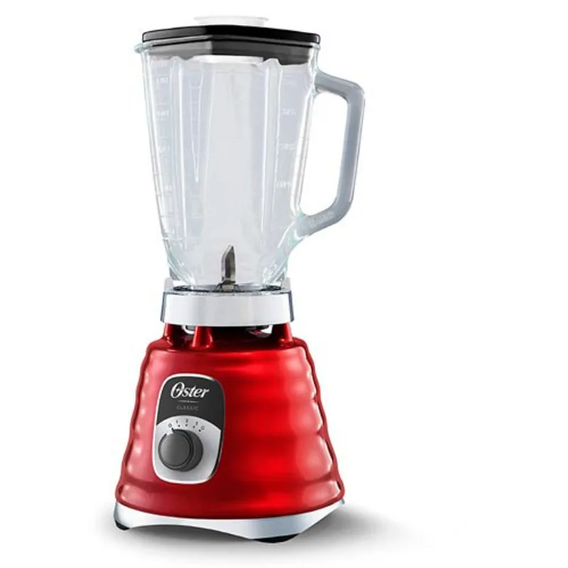 Liquidificador New Beehive Oster com 03 Velocidades e Jarra com 1,25 Litros Vermelho - BLST4126R