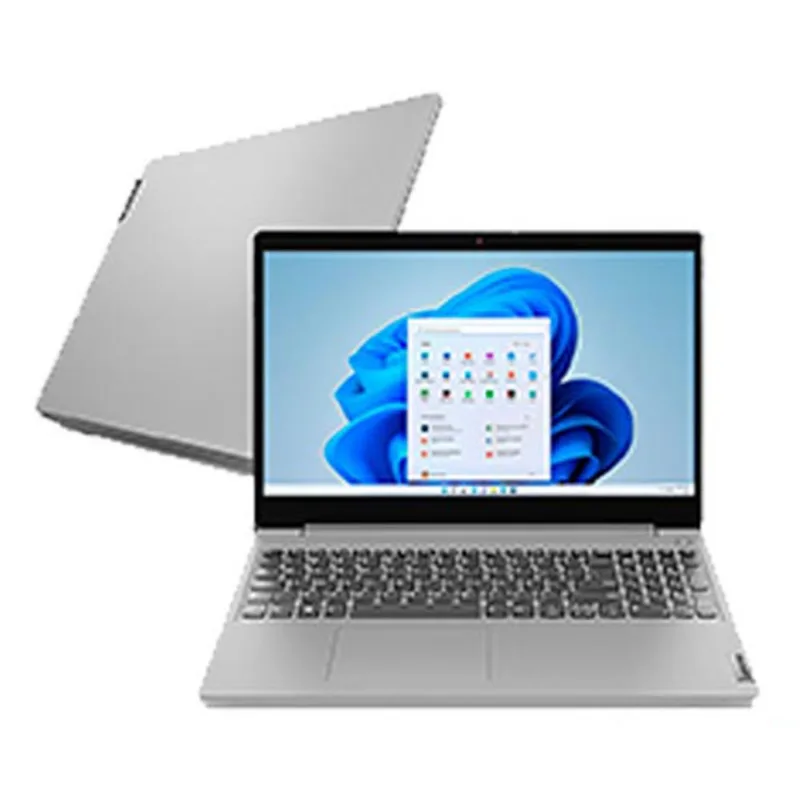 Notebook Lenovo®, Intel® CoreT i7-1165G7, 12GB, 256GB SSD, Tela de 15,6", Prata, IdeaPad 3i - 82MD000HBR