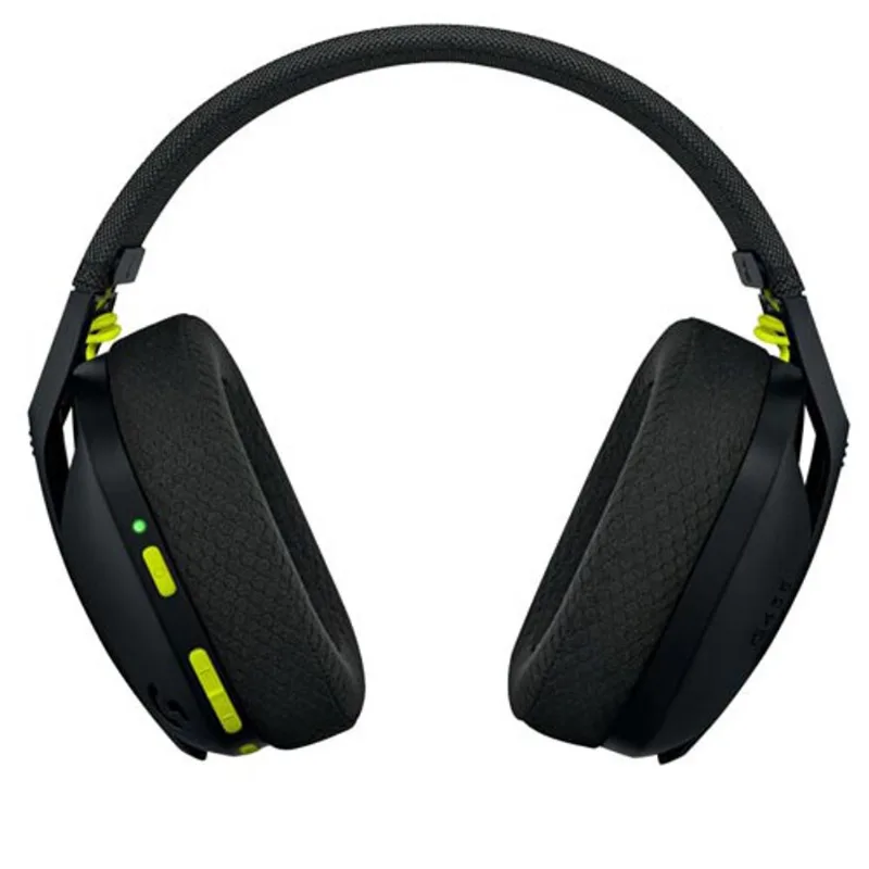 Headset Gamer Sem Fio Logitech G435 Black and Neon Yellow - 981-001049