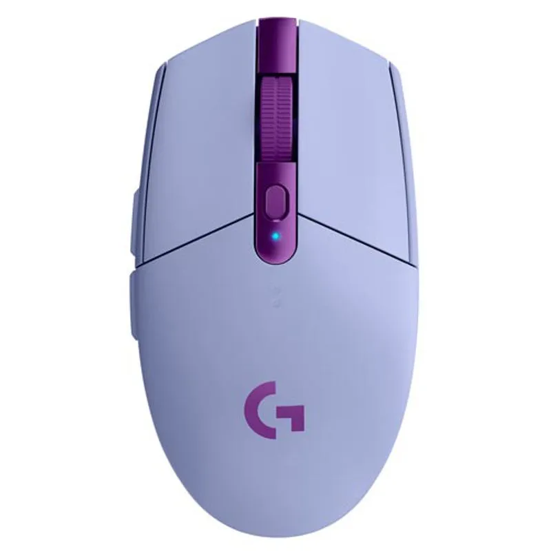 Mouse para Jogos sem Fio Logitech LIGHTSPEED RGB 12000 DPI Lilac - 910-006021