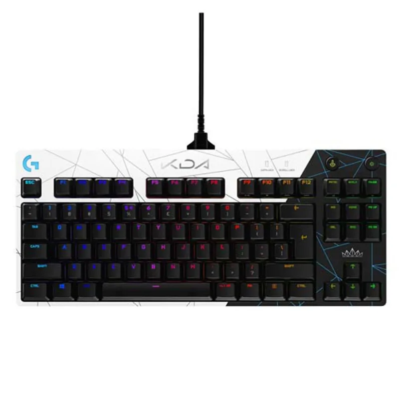 Teclado Mecânico Logitech G915 TKL G PRO GX Brown Tactile Edição K/DA League of Legends para Jogos - 920-010074