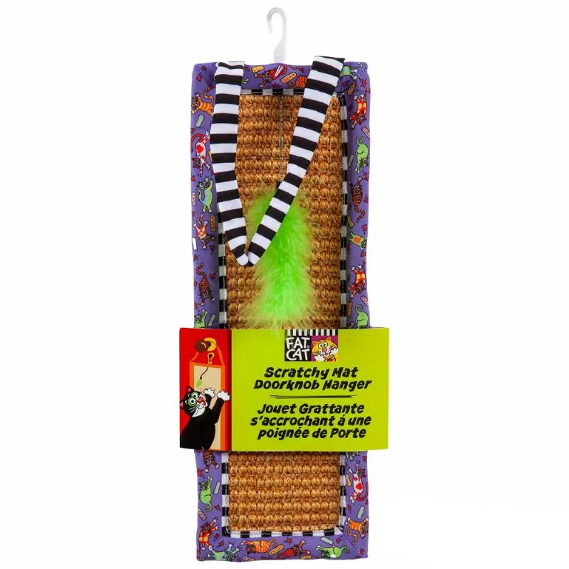 Arranhador Brasgroup Fcc Scratchy Mat Doorknob Hanger Para Gatos Colorido - P610017
