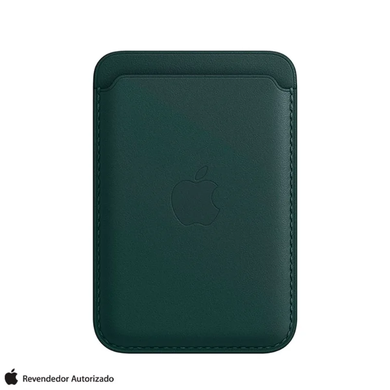 Carteira para iPhone com MagSafe em Couro Verde-Floresta - Apple - MPPT3ZE/A