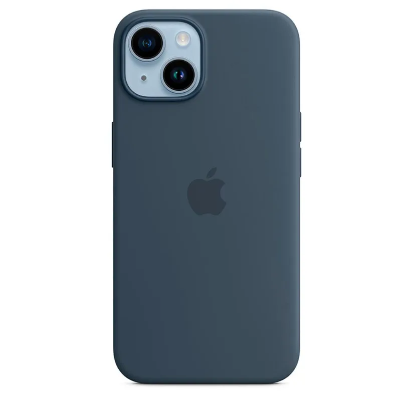 Capa para iPhone 14 com MagSafe em Silicone Azul Tempestade - Apple - MPRV3ZE/A