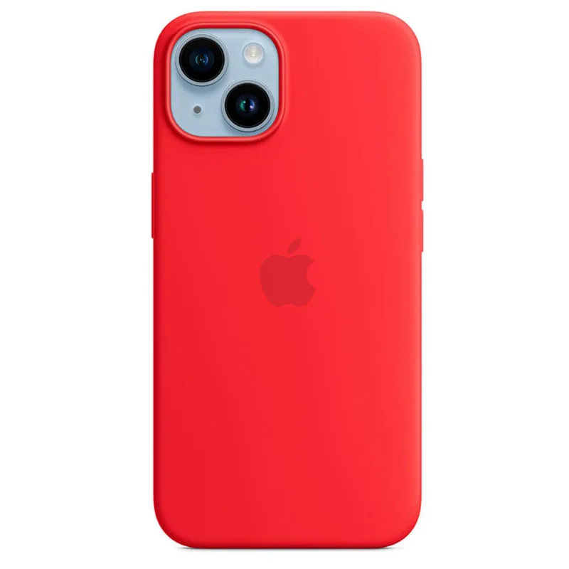 Capa para iPhone 14 com MagSafe em Silicone (PRODUCT)RED - Apple - MPRW3ZE/A